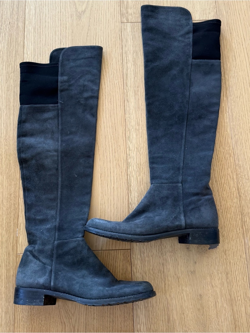 Women's Over-the-Knee Suede Boots - Black size 9 narrow